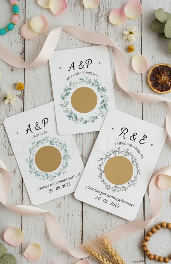 tarjetas raspaditas personalizadas — tarjetas raspaditas personalizadas para eventos — foto 1