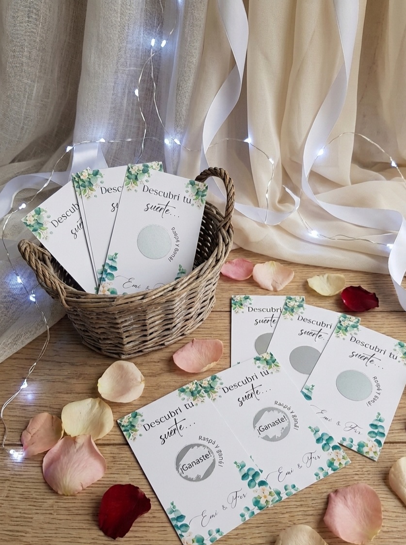 tarjetas raspaditas personalizadas — tarjetas raspaditas personalizadas para eventos — foto 2
