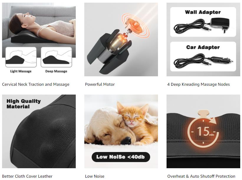 SHINE WELL Back Massager for Pain Relief Deep Tissue, Battery Powered with  3 Vibration Modes 3 Heati…See more SHINE WELL Back Massager for Pain Relief