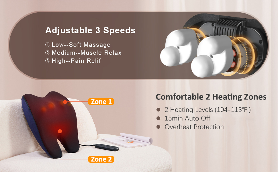 PURAVA 3-in-1 Back Massager: Trigger Point, Pain Relief & Relaxation, 1.57  H 13.19 L 14.76 W - Fry's Food Stores