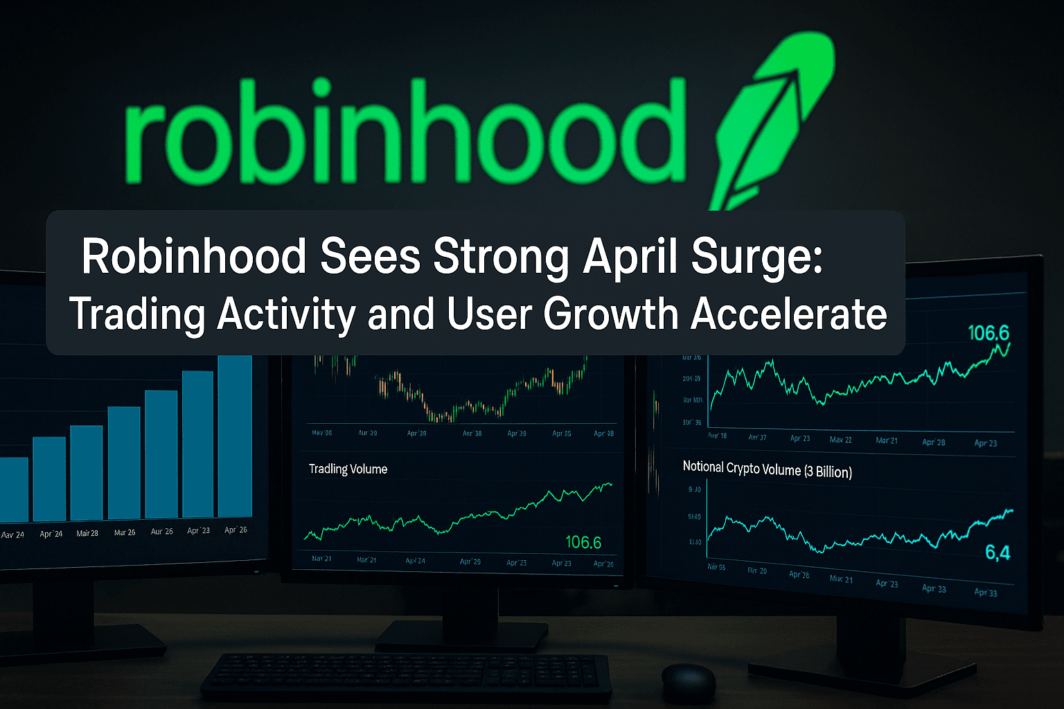 Robinhood Sees Strong April Surge: Trading Activity and User Growth Accelerate