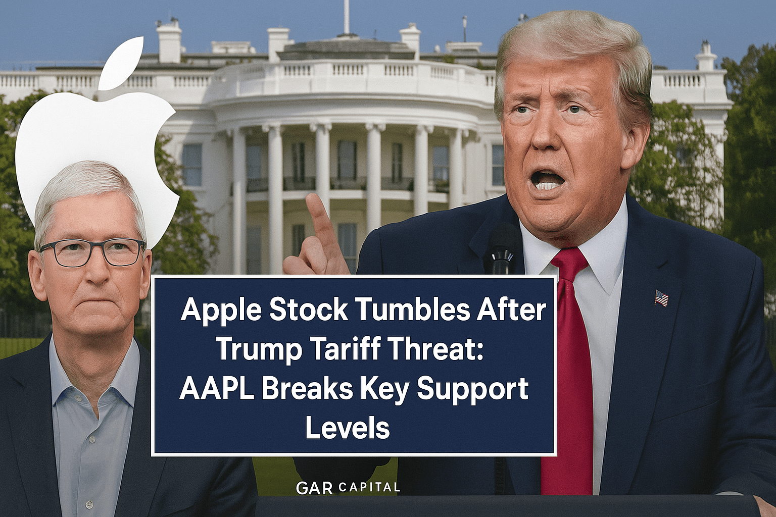 Apple Stock Tumbles After Trump Tariff Threat: AAPL Breaks Key Support Levels