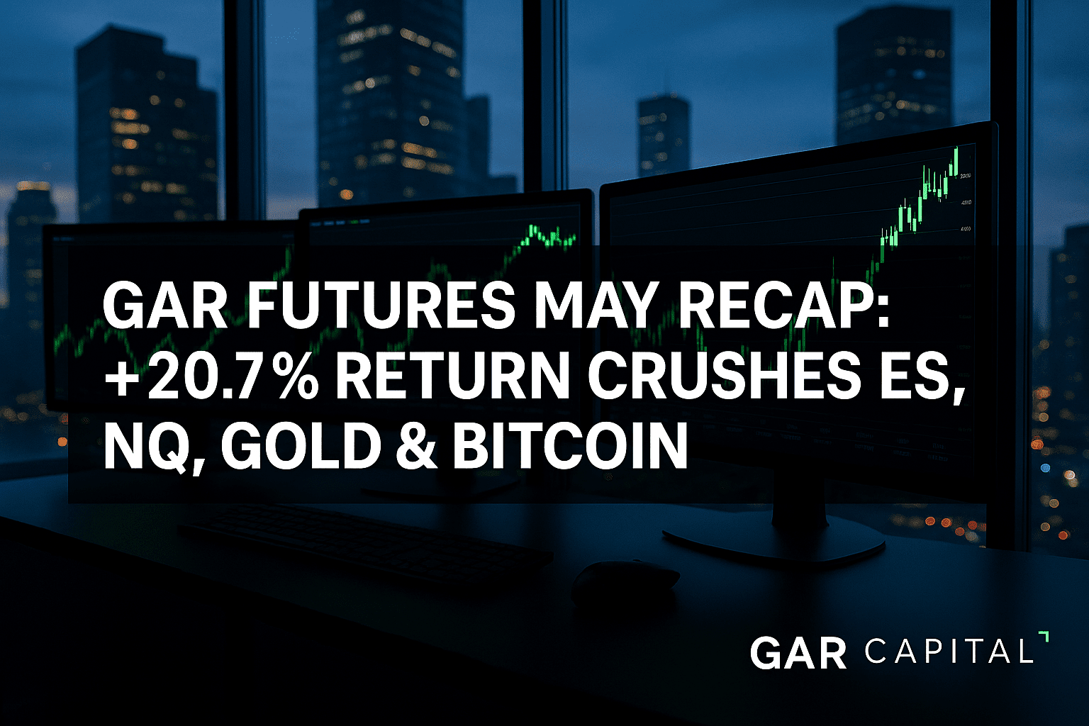 GAR Futures May Recap: +20.7% Return Crushes ES, NQ, Gold & Bitcoin