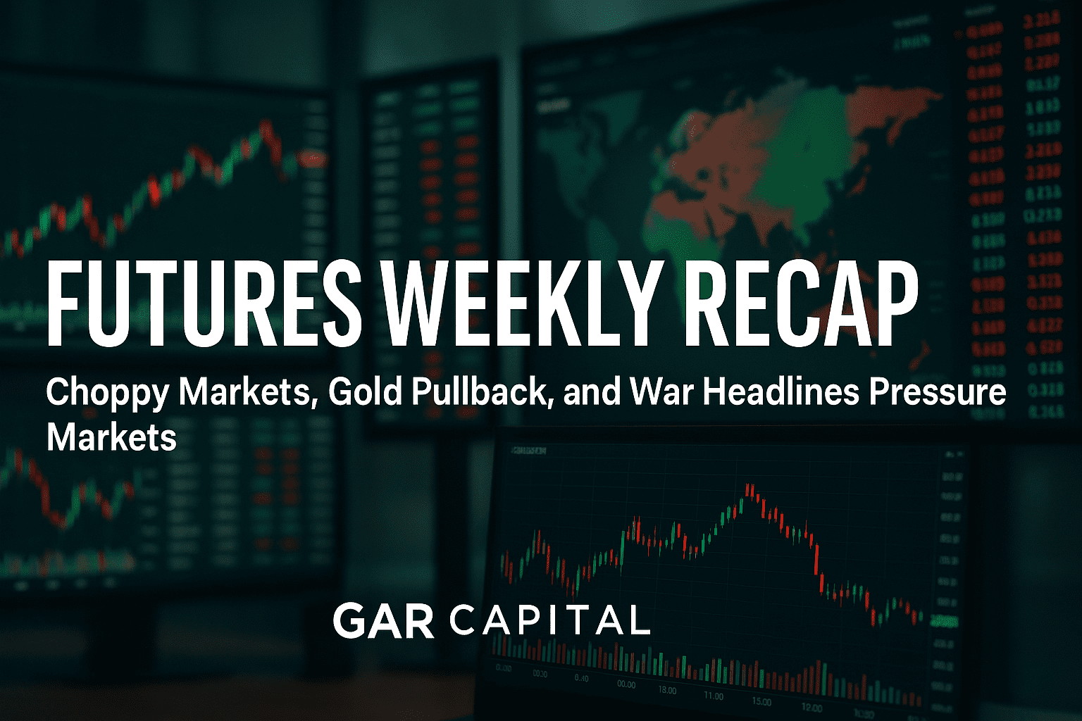 Futures Weekly Recap: Choppy Markets, Gold Pullback, and War Headlines Pressure Markets