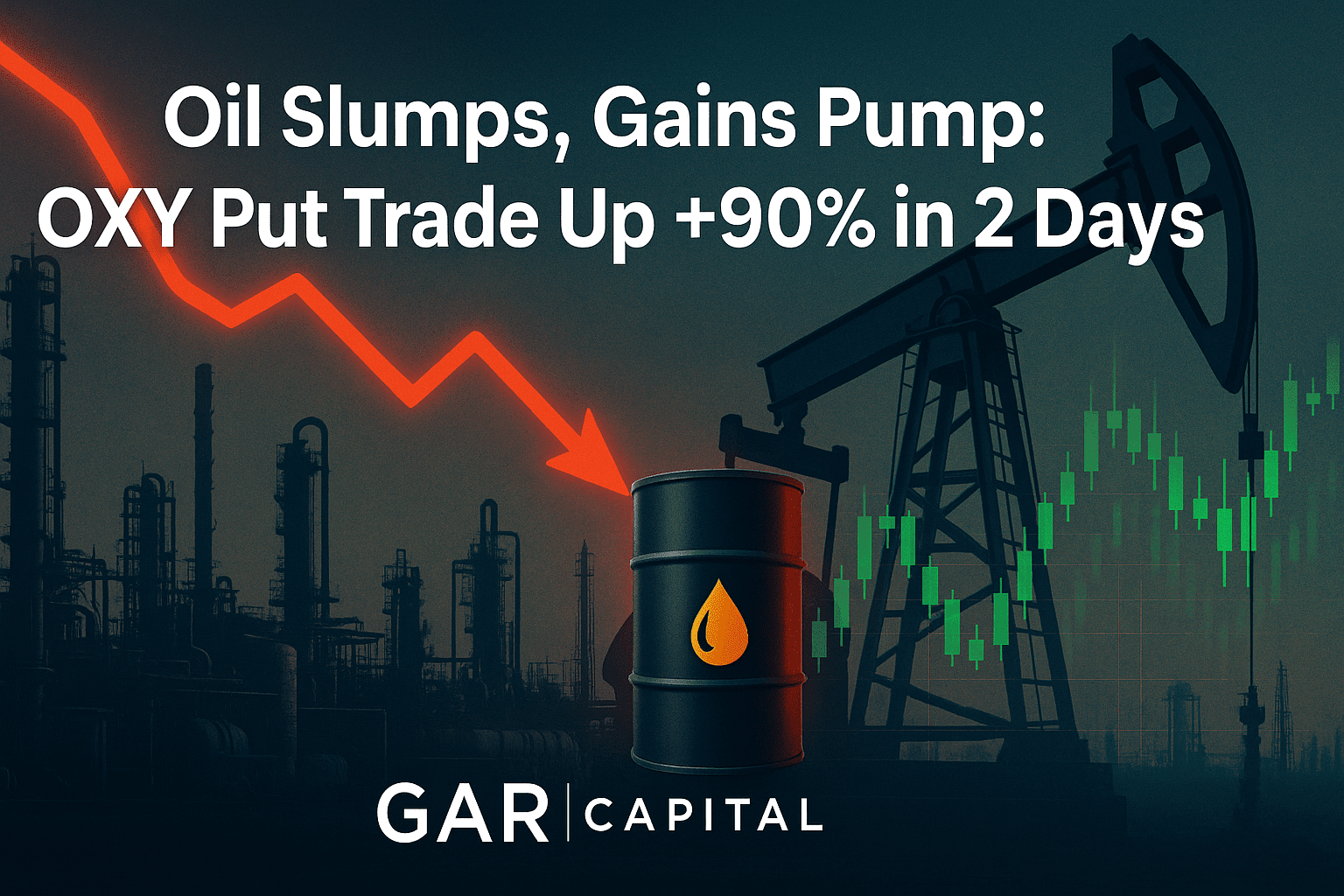Oil Slumps, Gains Pump: OXY Put Trade Up +90% in 2 Days