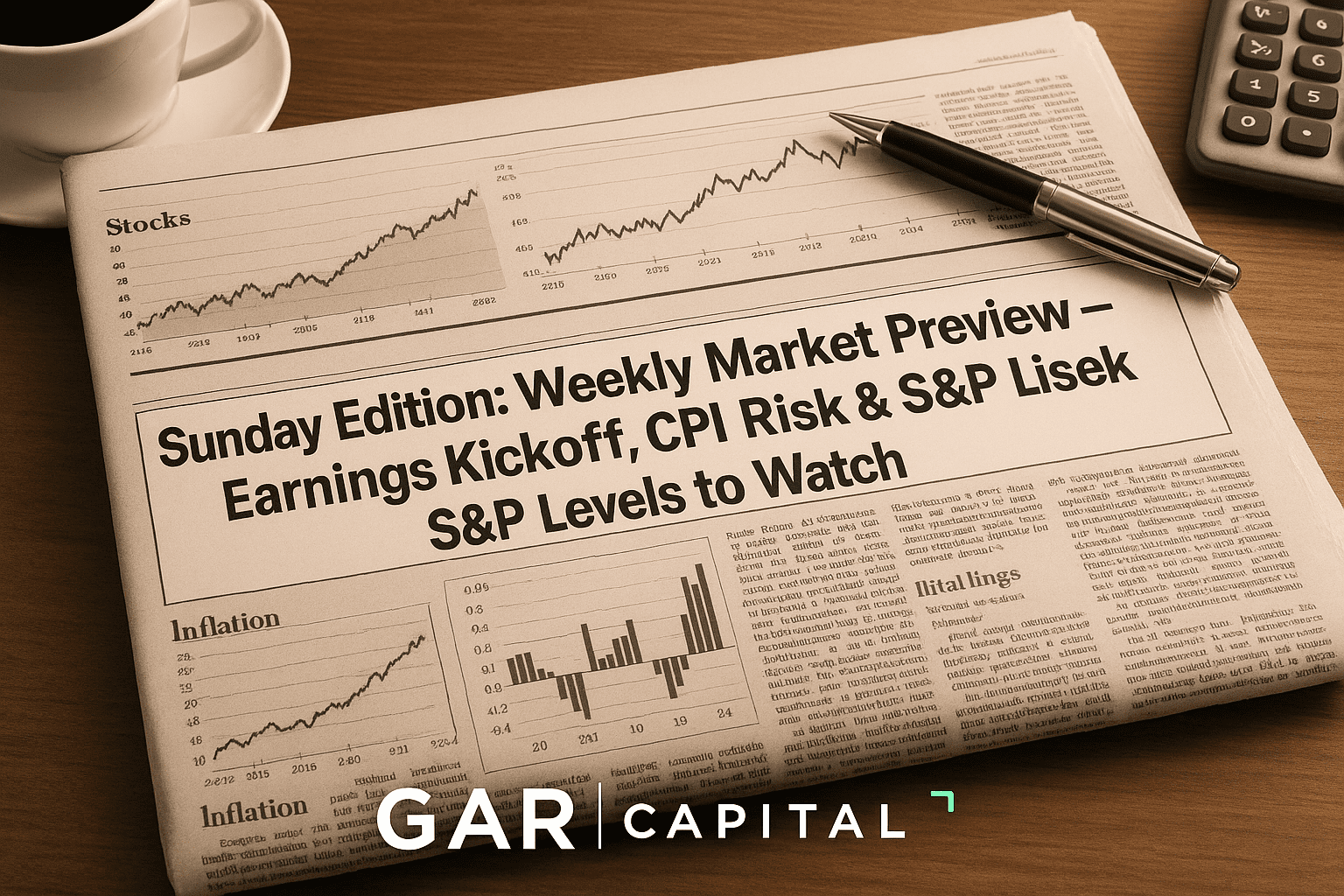 Sunday Edition: Weekly Market Preview – Earnings Kickoff, CPI Risk & S&P Levels to Watch