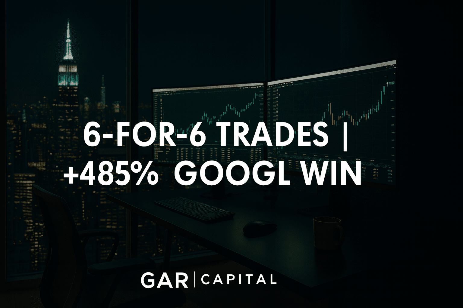 Weekly Options Recap: GAR Capital Books 100% Win Rate With GOOGL Leading at +485%