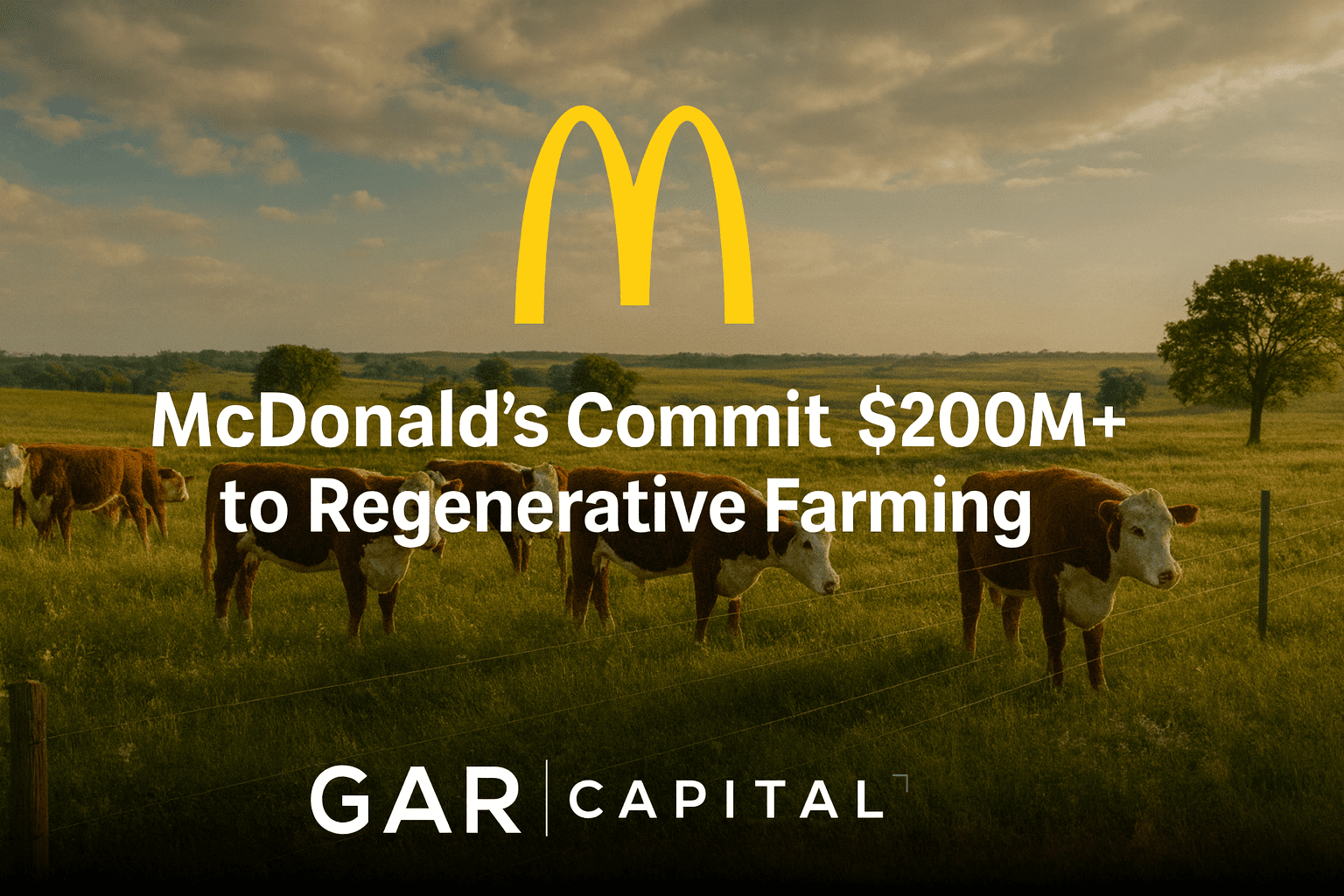 McDonald’s Commits $200M+ to Regenerative Farming: Boosting U.S. Ranchers, Supply Chains, and Sustainability