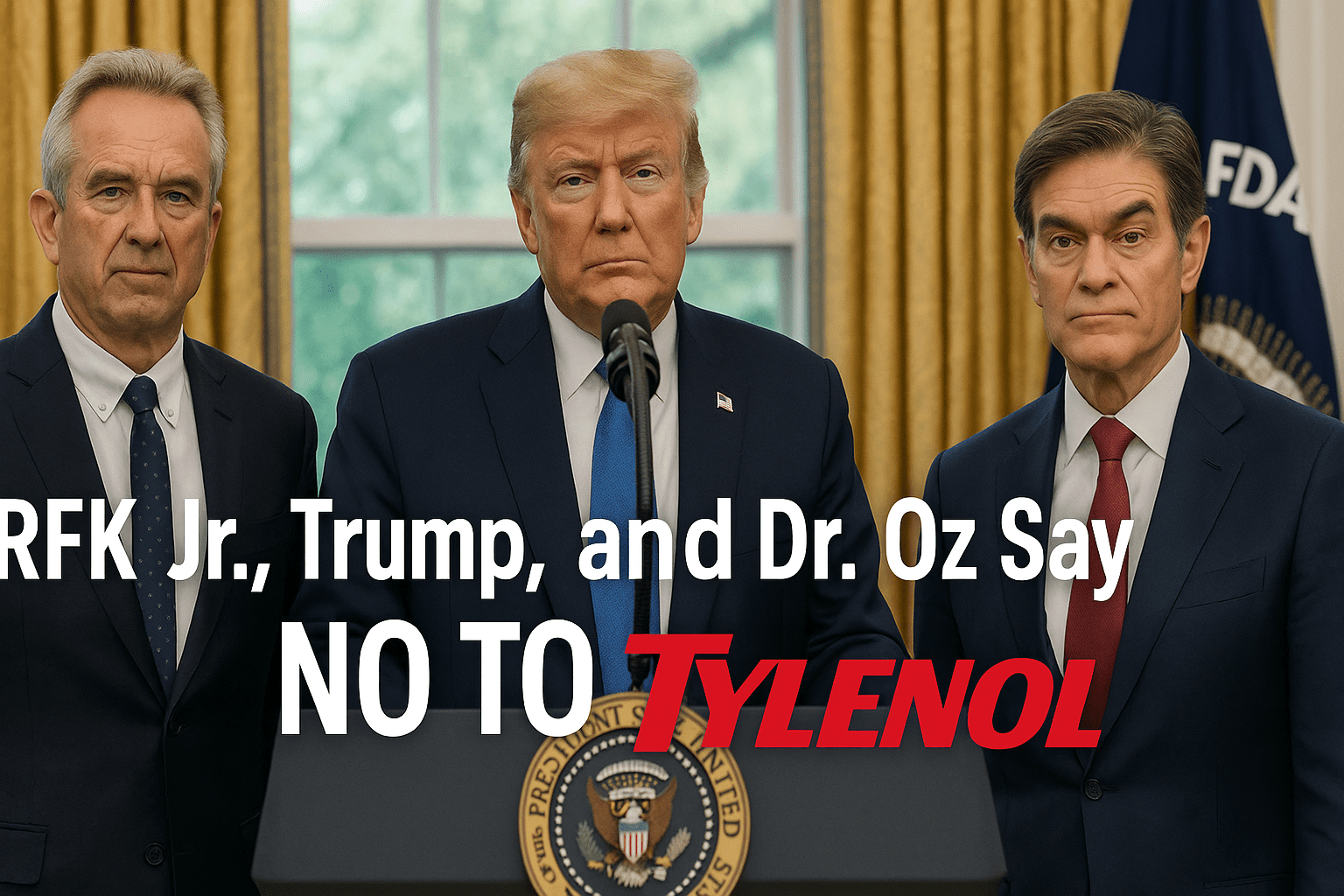 RFK Jr., Trump, and Dr. Oz - Say No To Tylenol and Autism Announcement
