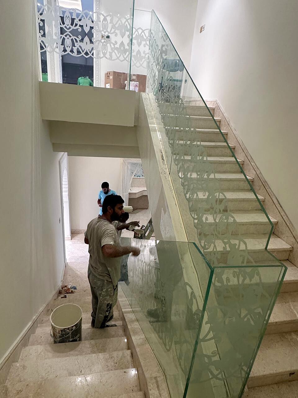Glass Balustrades & Staircases — GPR Aluminum & Glass project, Abu Dhabi