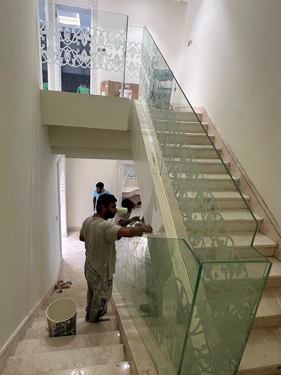 Glass Balustrades & Staircases — GPR Aluminum & Glass project, Abu Dhabi
