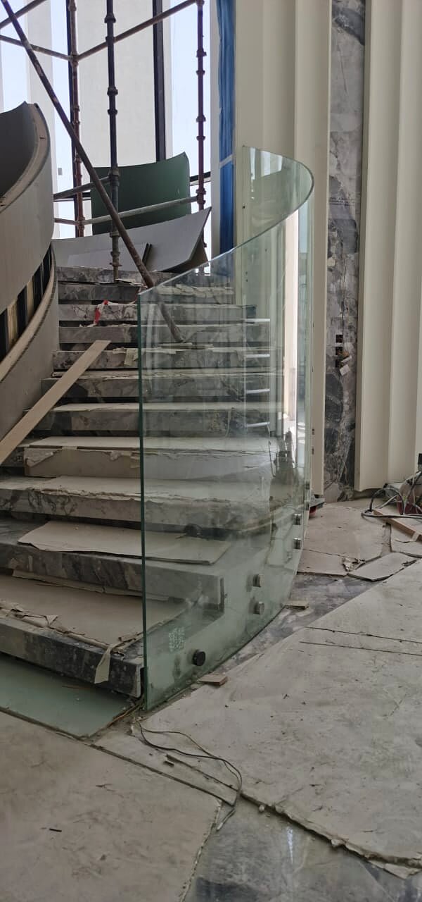 Glass Balustrades & Staircases — GPR Aluminum & Glass project, Abu Dhabi