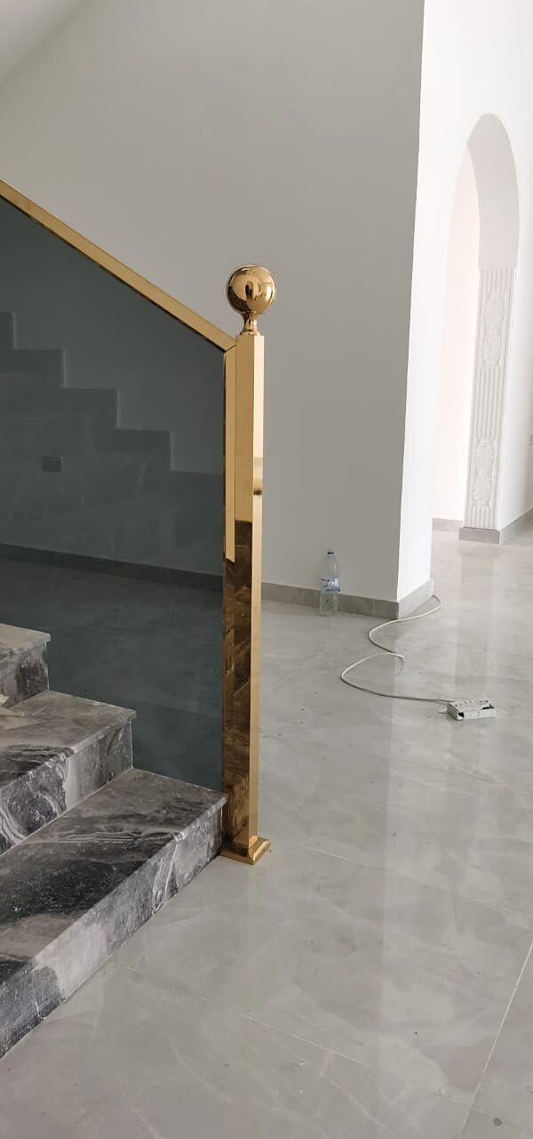 Glass Balustrades & Staircases — GPR Aluminum & Glass project, Abu Dhabi