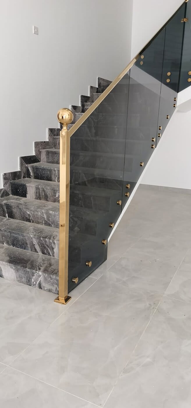 Glass Balustrades & Staircases — GPR Aluminum & Glass project, Abu Dhabi