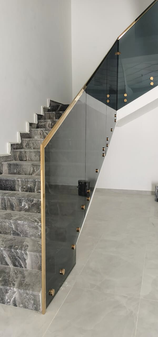 Glass Balustrades & Staircases — GPR Aluminum & Glass project, Abu Dhabi