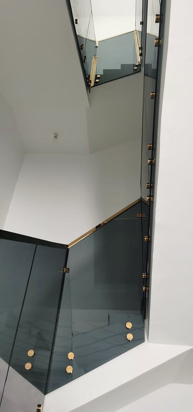 Glass Balustrades & Staircases — GPR Aluminum & Glass project, Abu Dhabi