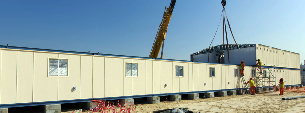 TEMPORARY SITE OFFICE OPTION #1 LESS THAN 6 MONTHS FIRE FIGHTING — Fire Fighting project in Abu Dhabi