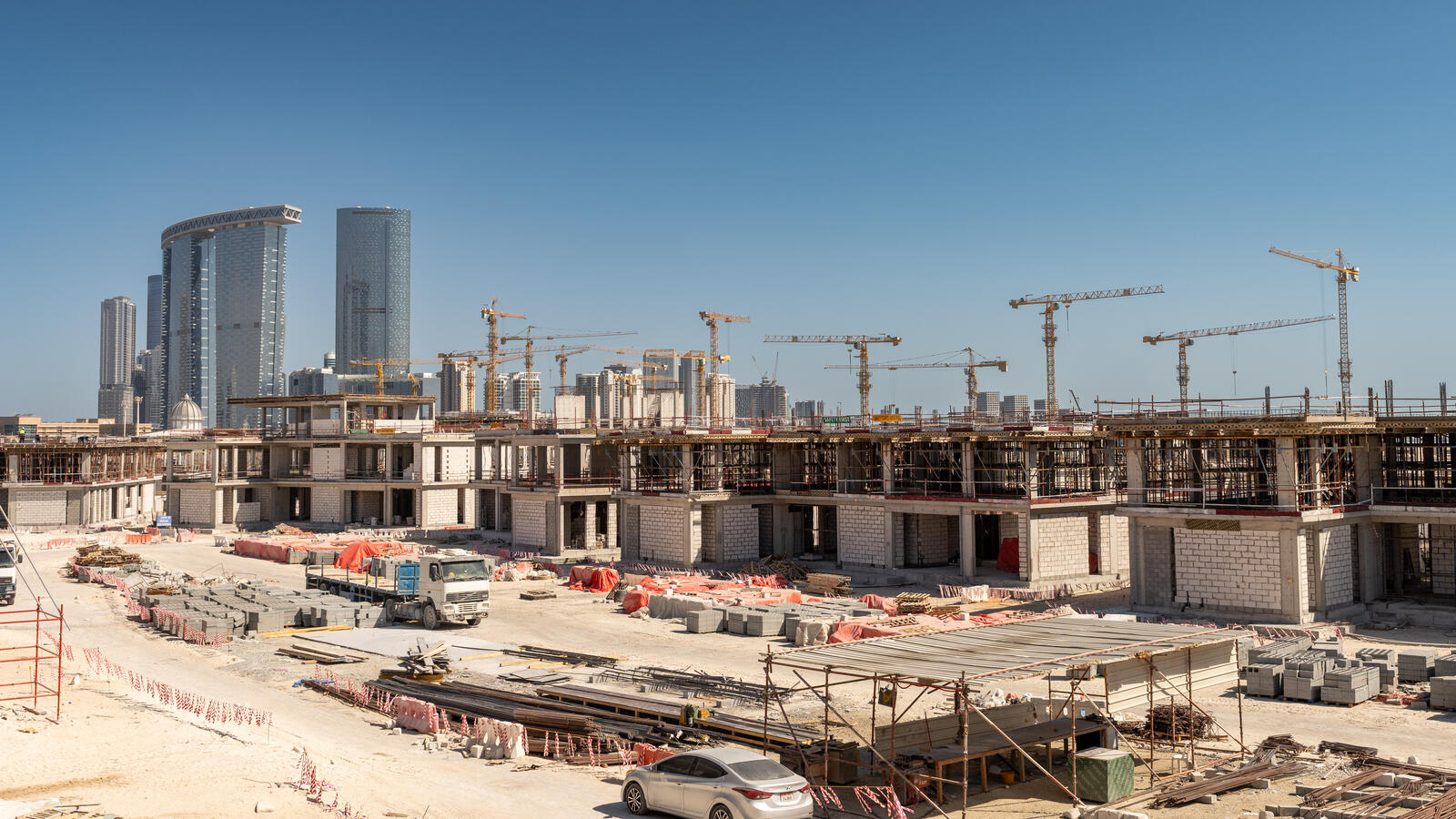 Residential Villa Construction site photo — Abu Dhabi, Q Properties - Real Estate Solutions & Trojan General Contracting LLC