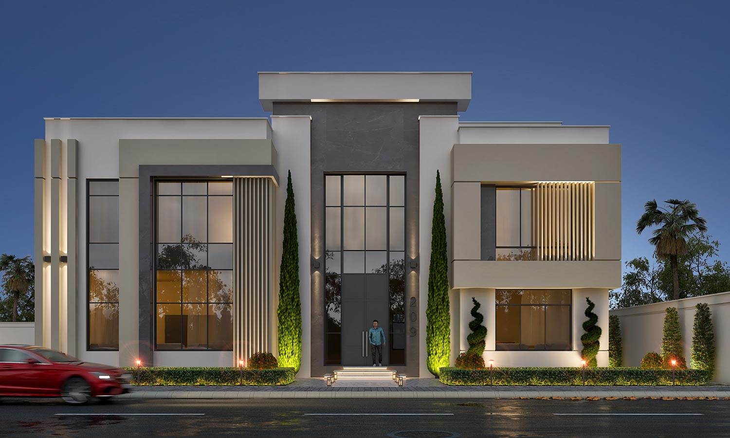 Residential Villa MEP Works site photo — Abu Dhabi, Mr A.M.S.