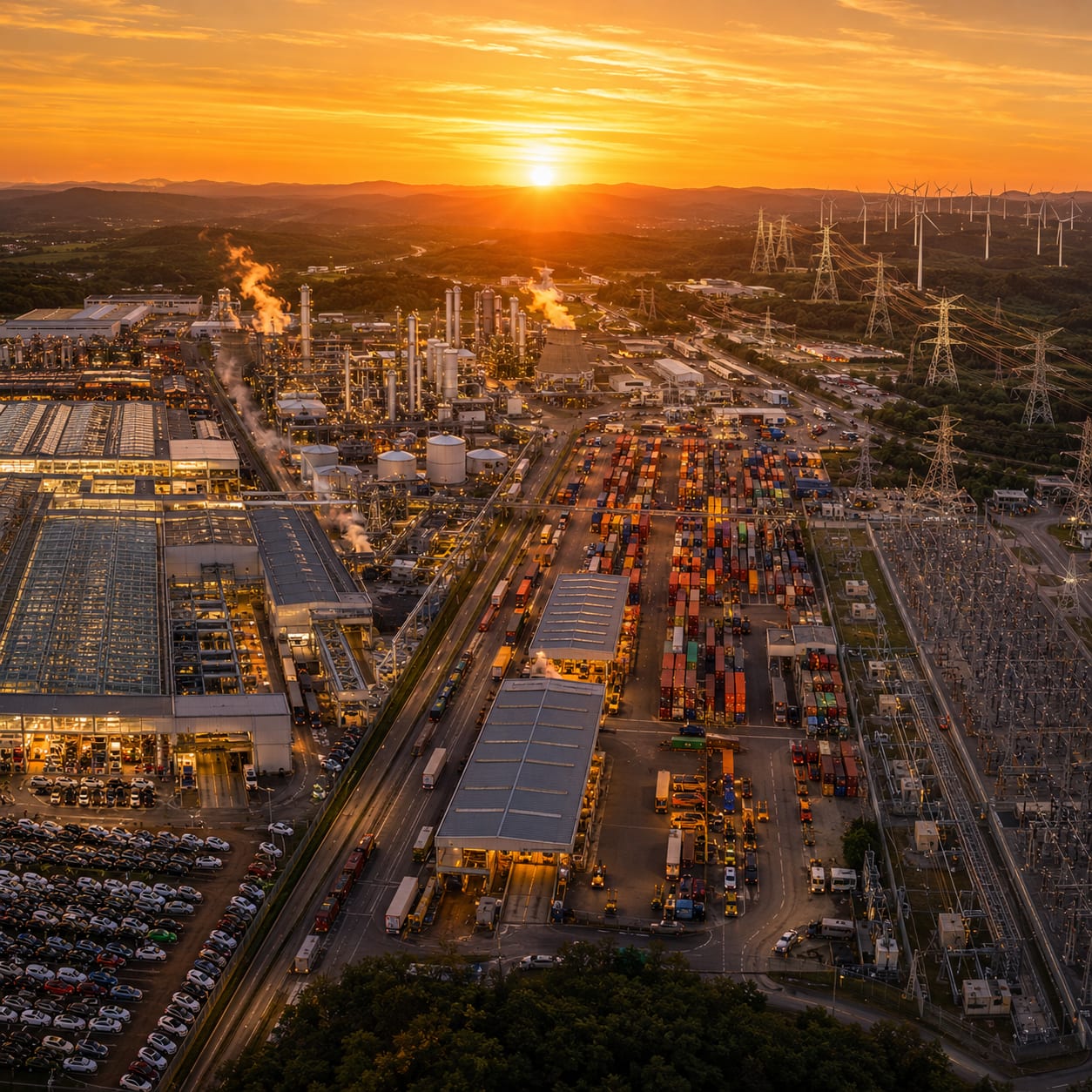 Energy utility operations across multiple sites