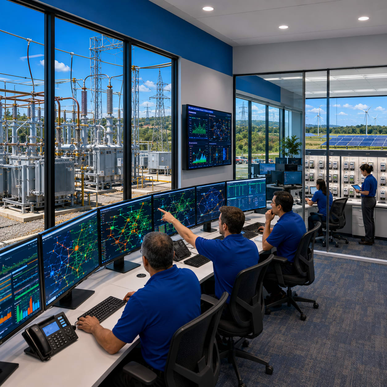 Energy and utilities industry visual.