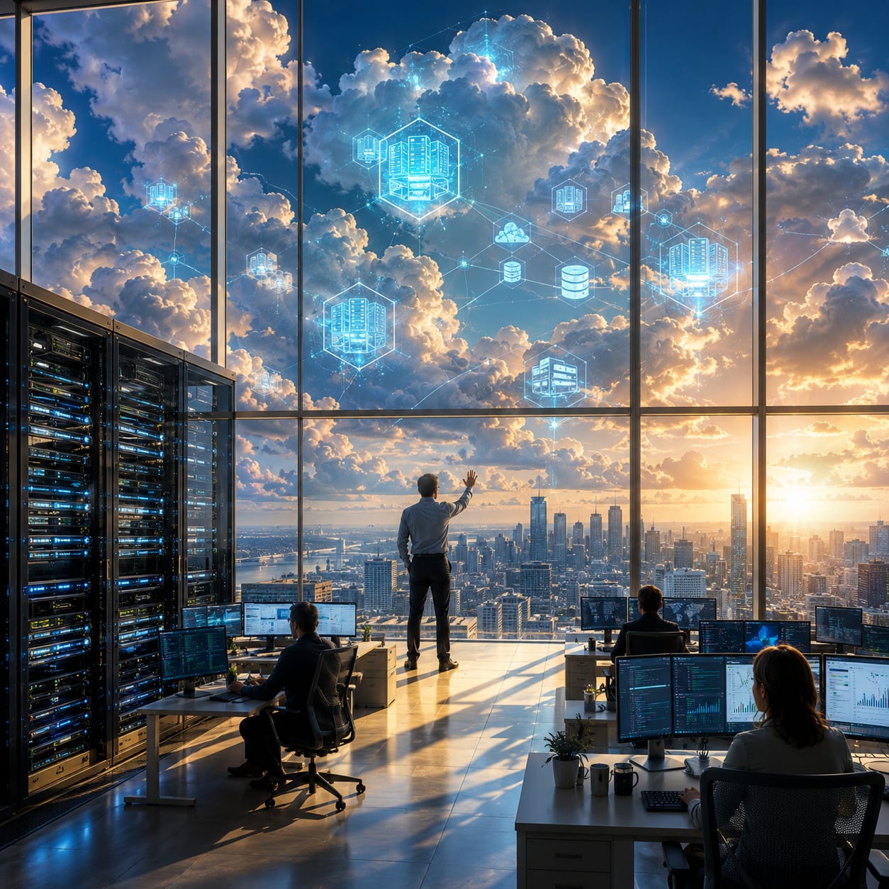 Cloud management services — AWS, Azure, and GCP governed landing zones