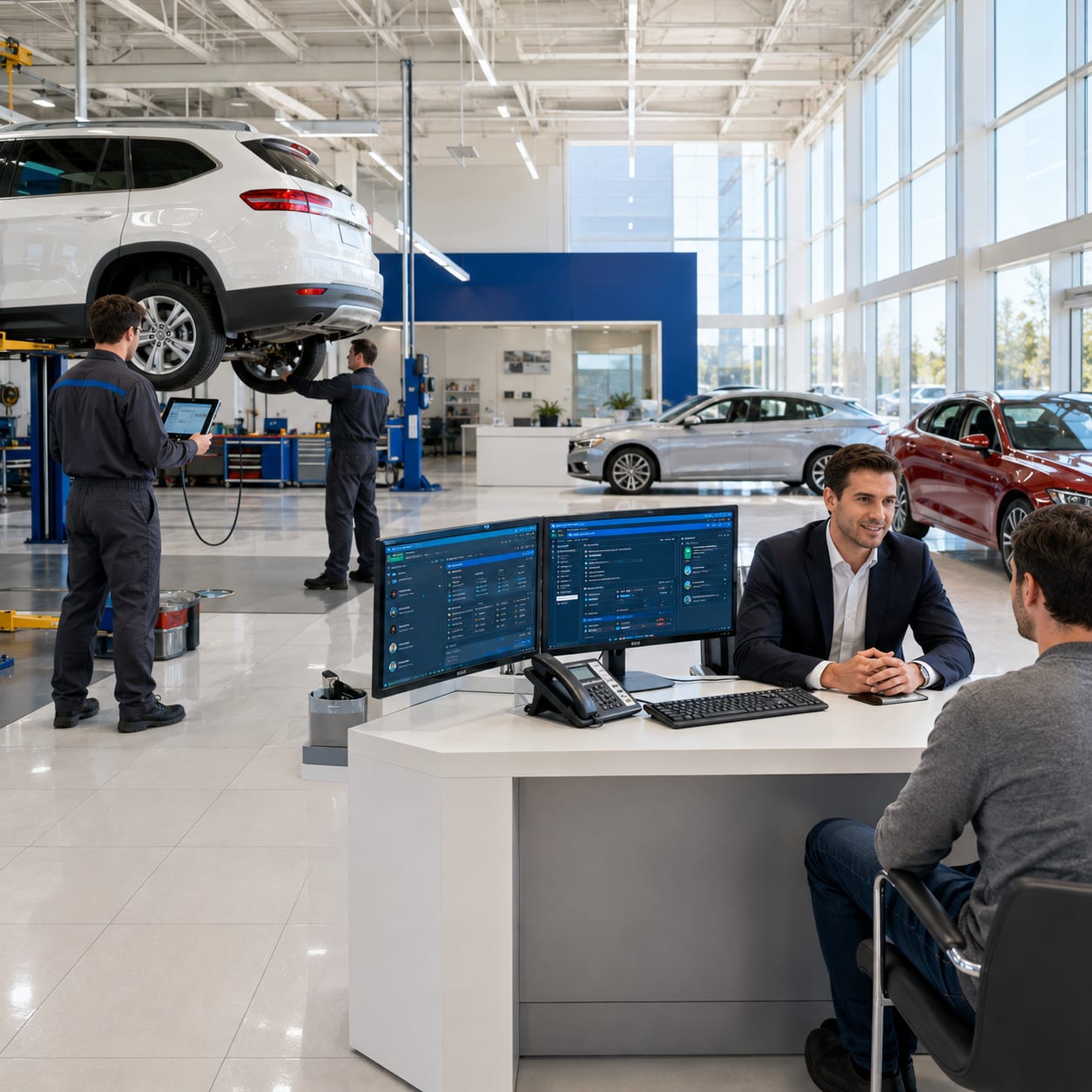 Dealer support portal visual.