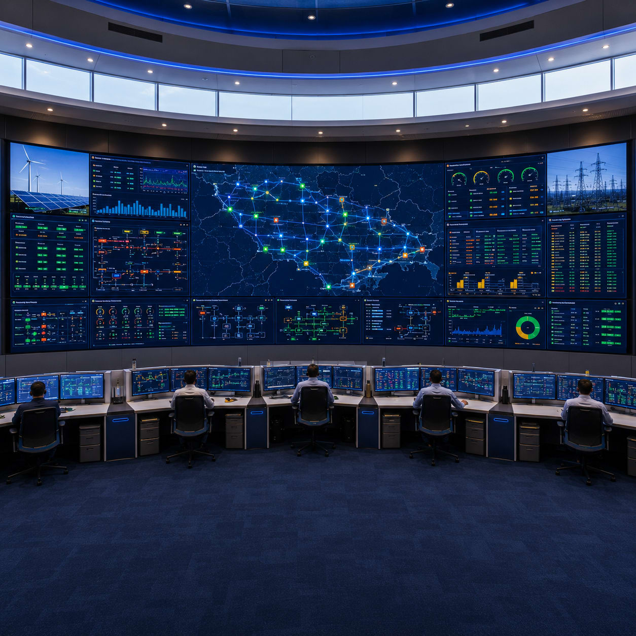 Multi-site operations centre with unified IT and OT monitoring