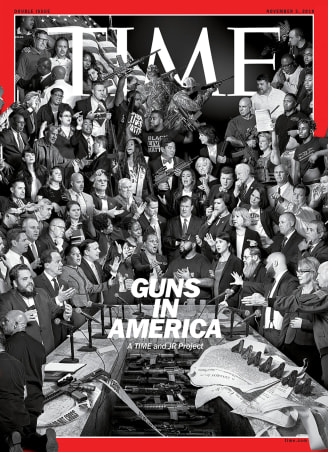 Guns in America (TIME x JR) production still