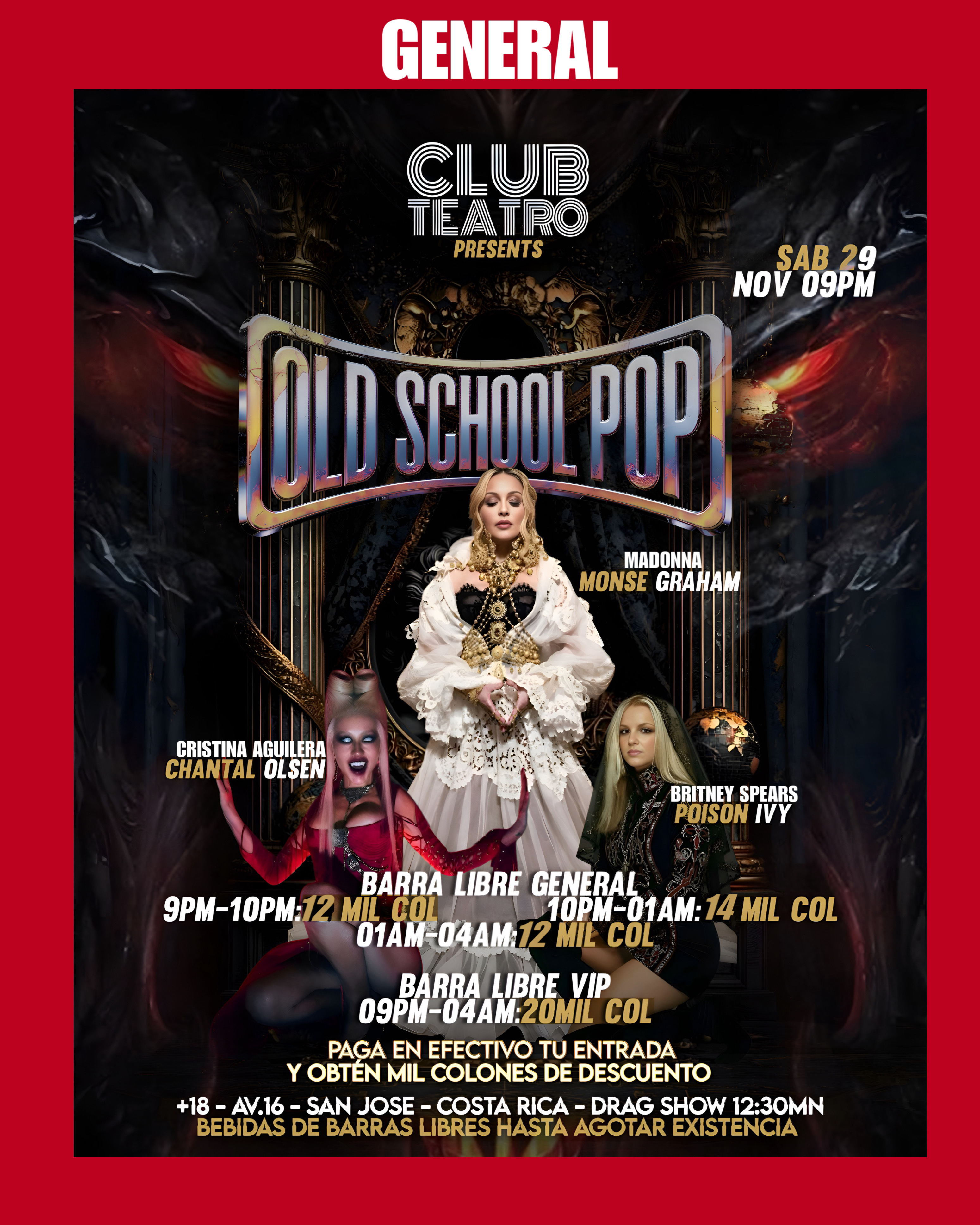 GENERAL OLD SCHOOL DIVAS DEL POP