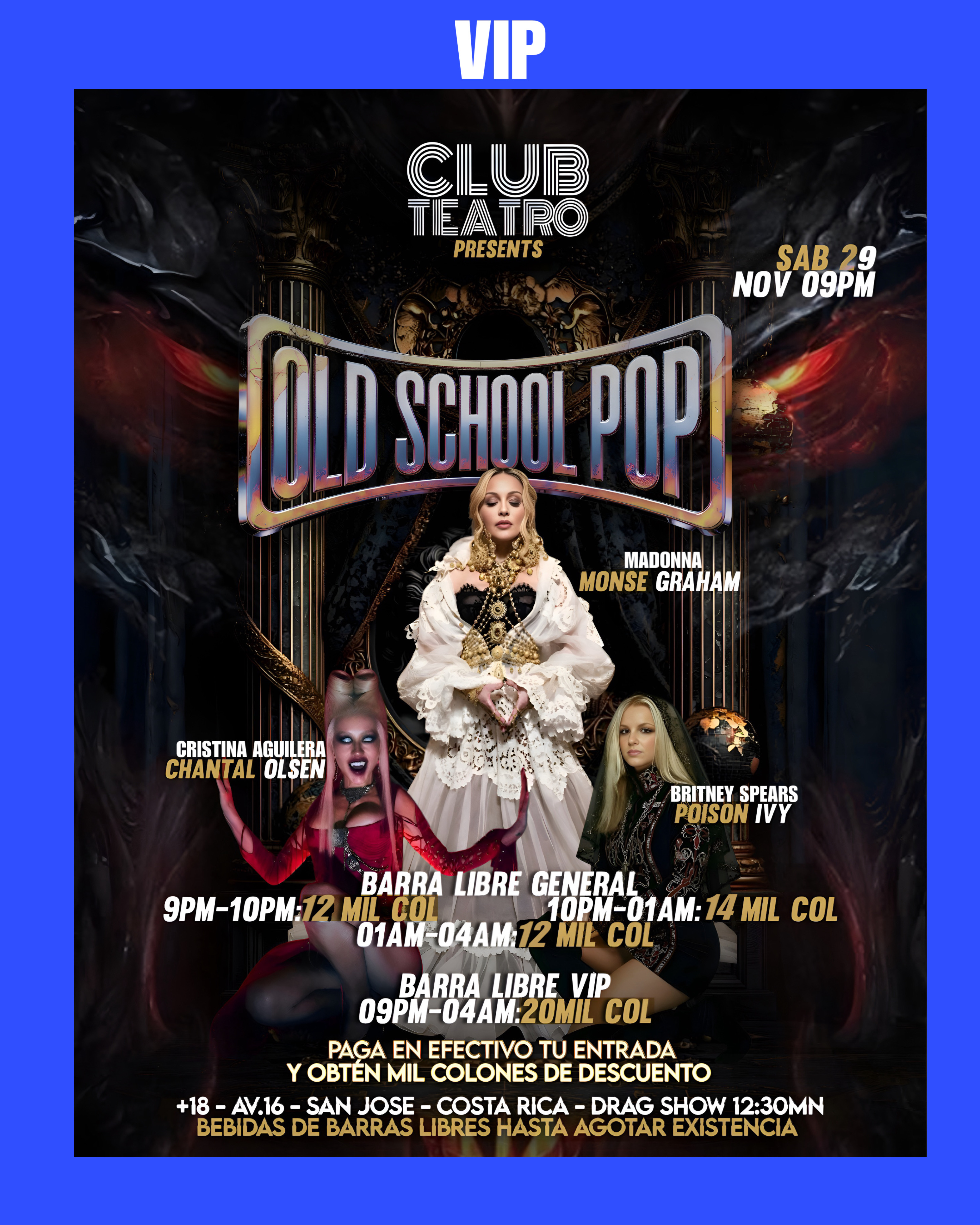 VIP OLD SCHOOL DIVAS DEL POP