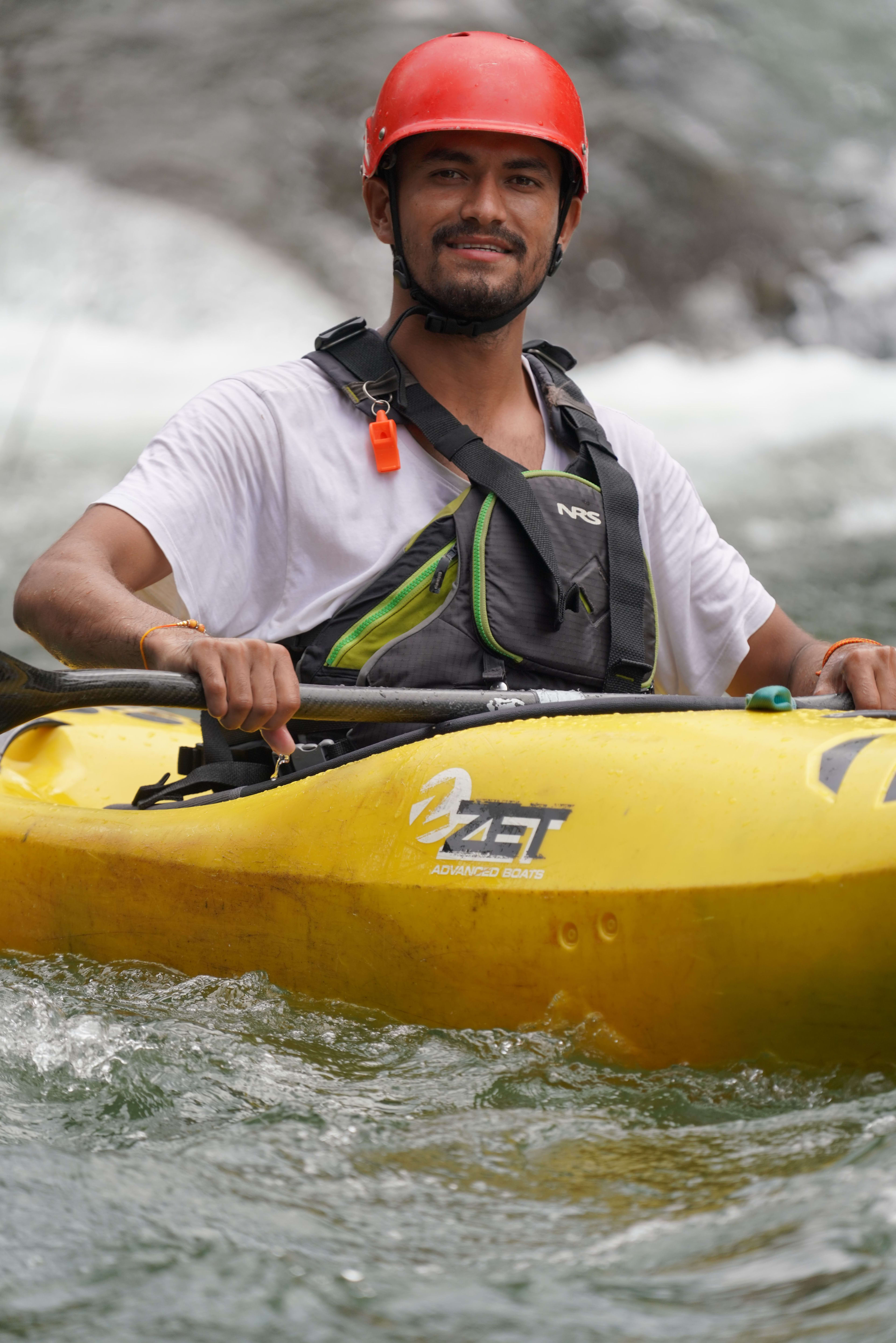 Rafting safety demonstration