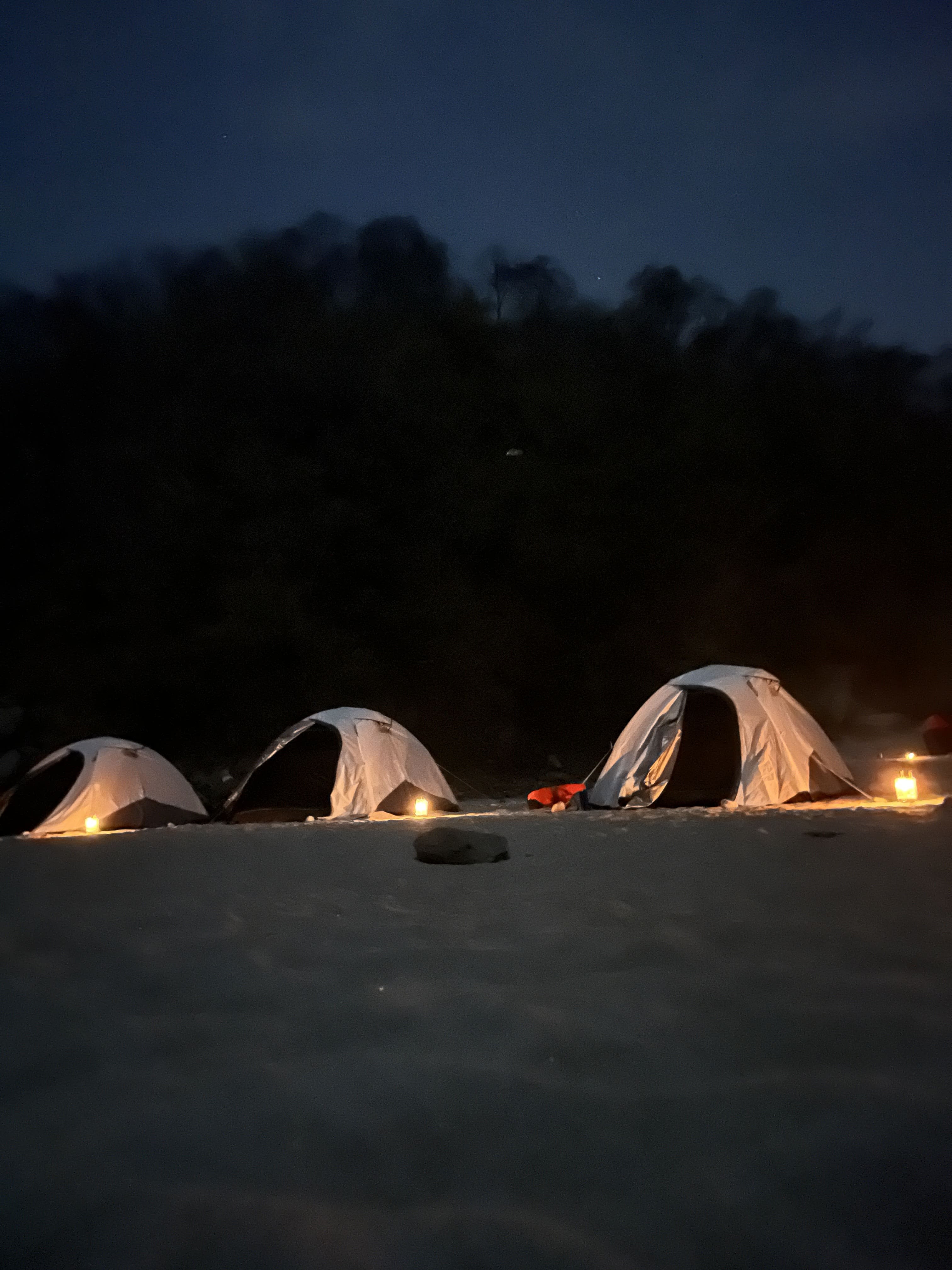 Bonfire evening at Mahadev Chatti campsite
