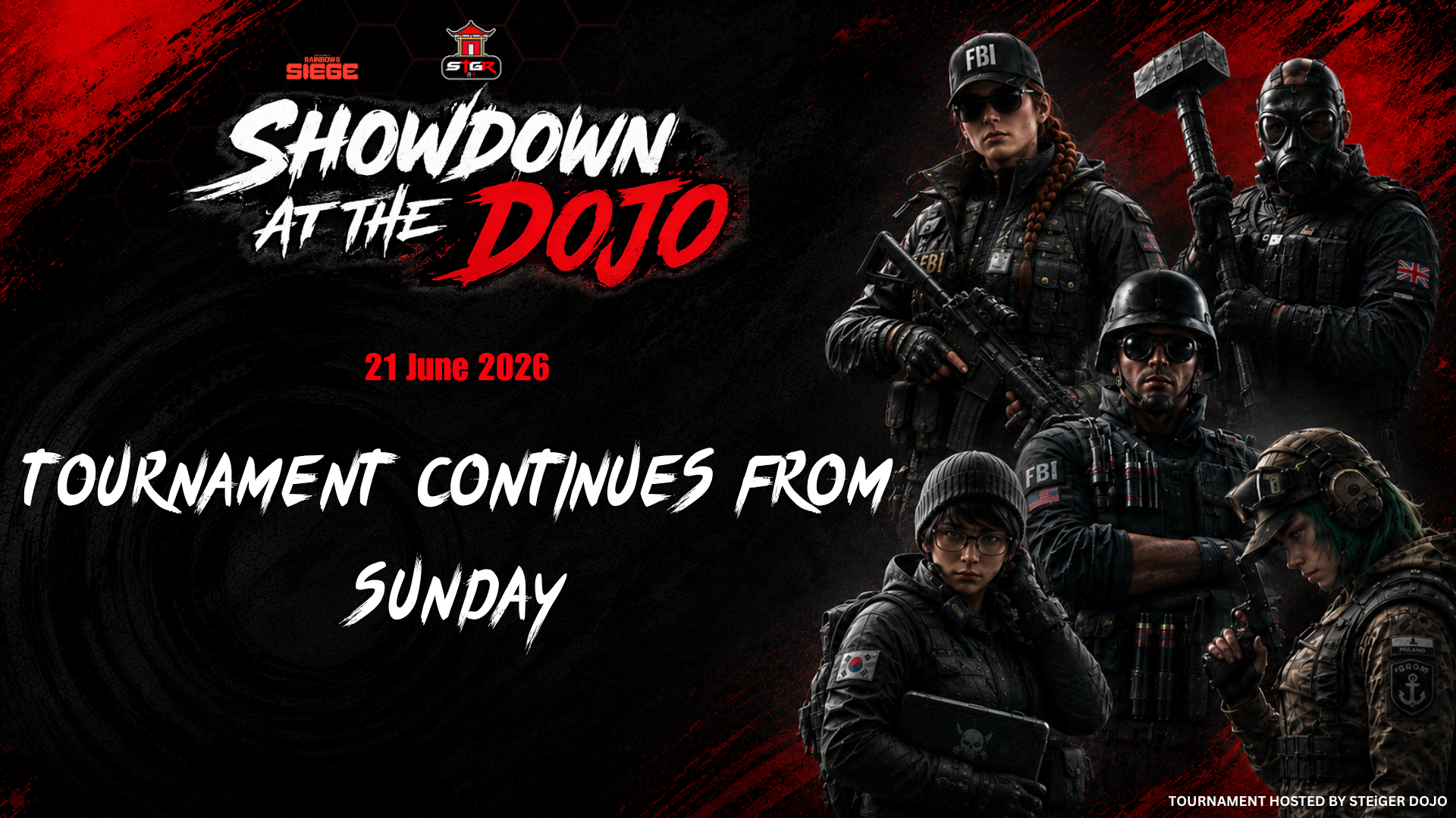 Showdown At The Dojo Resumes on June 21 Following Rainbow Six Siege Server Disruptions