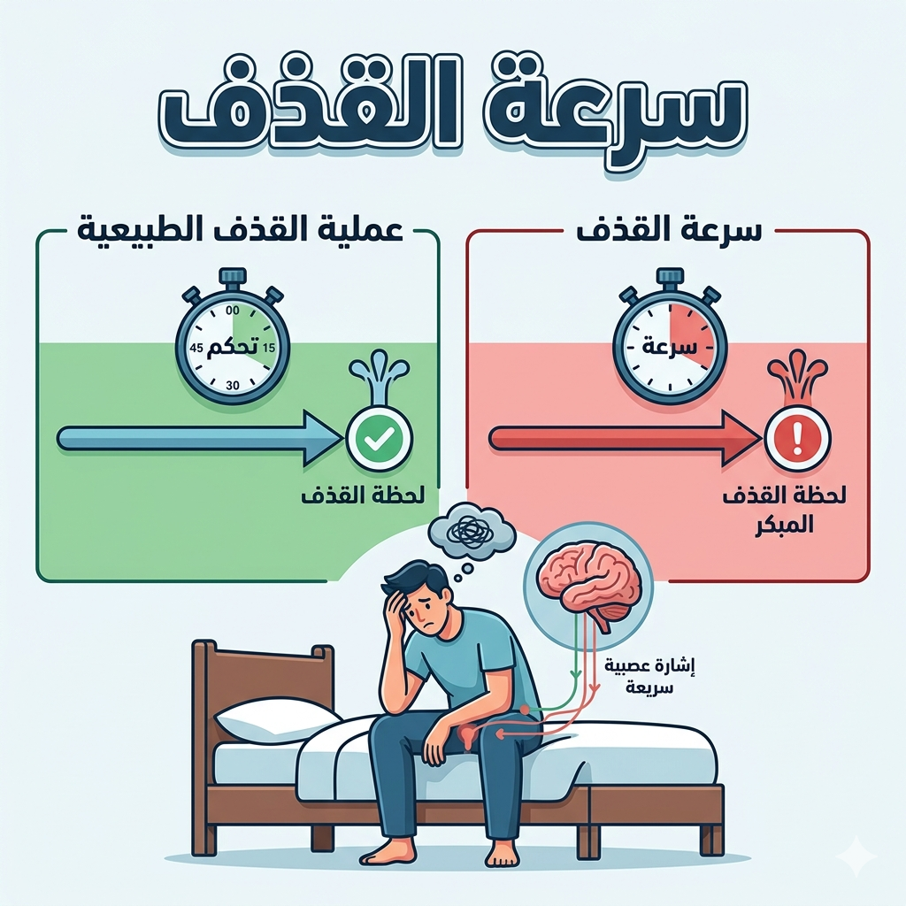 سرعة القذف: التقييم الطبي وأحدث طرق العلاج وإدارة الحالة لتحسين الحياة الزوجية