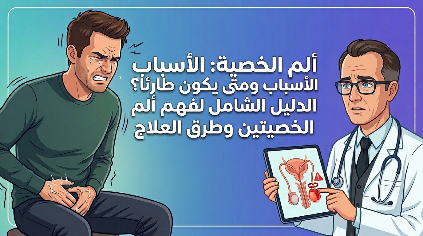 ألم الخصية: الأسباب ومتى يكون طارئًا؟ الدليل الشامل لفهم ألم الخصيتين وطرق العلاج