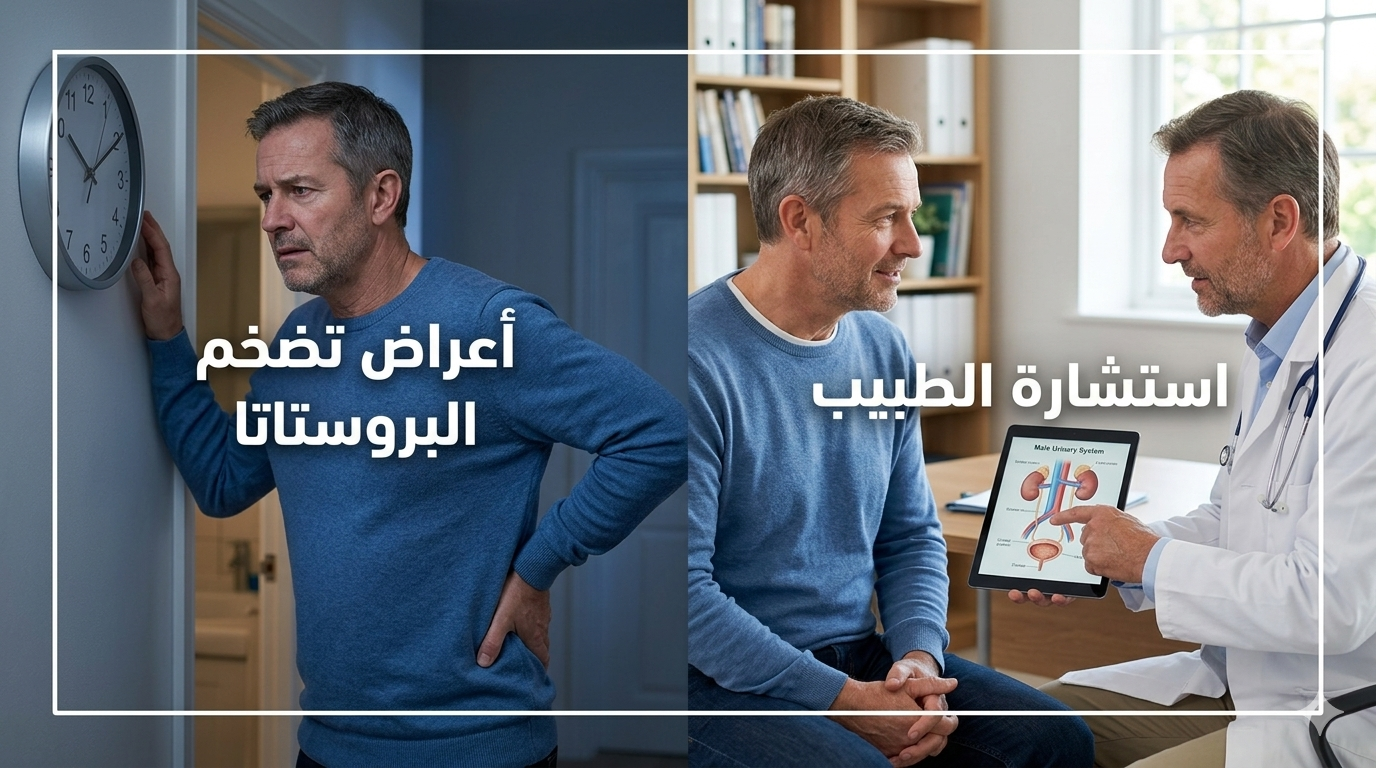 أعراض تضخم البروستاتا عند الرجال بعد سن الخمسين: متى تستدعي زيارة الطبيب؟