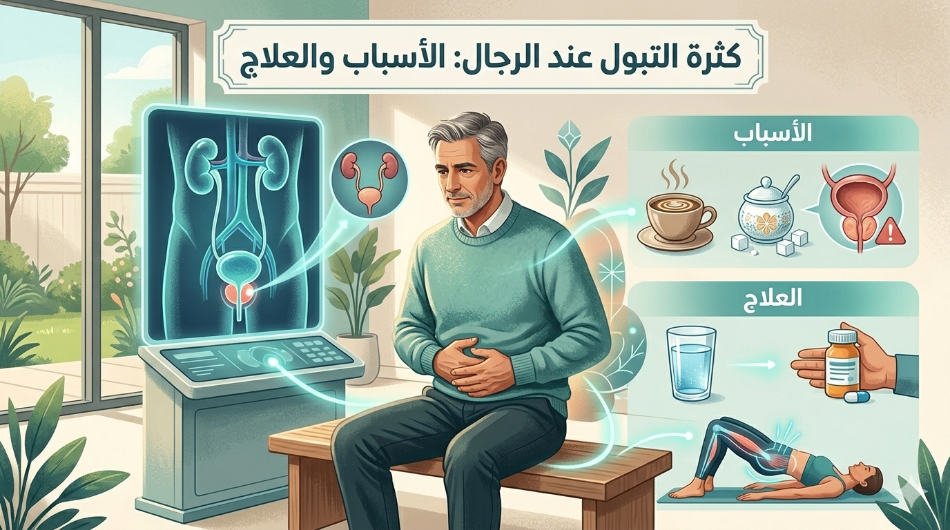 كثرة التبول عند الرجال: الأسباب والعلاج