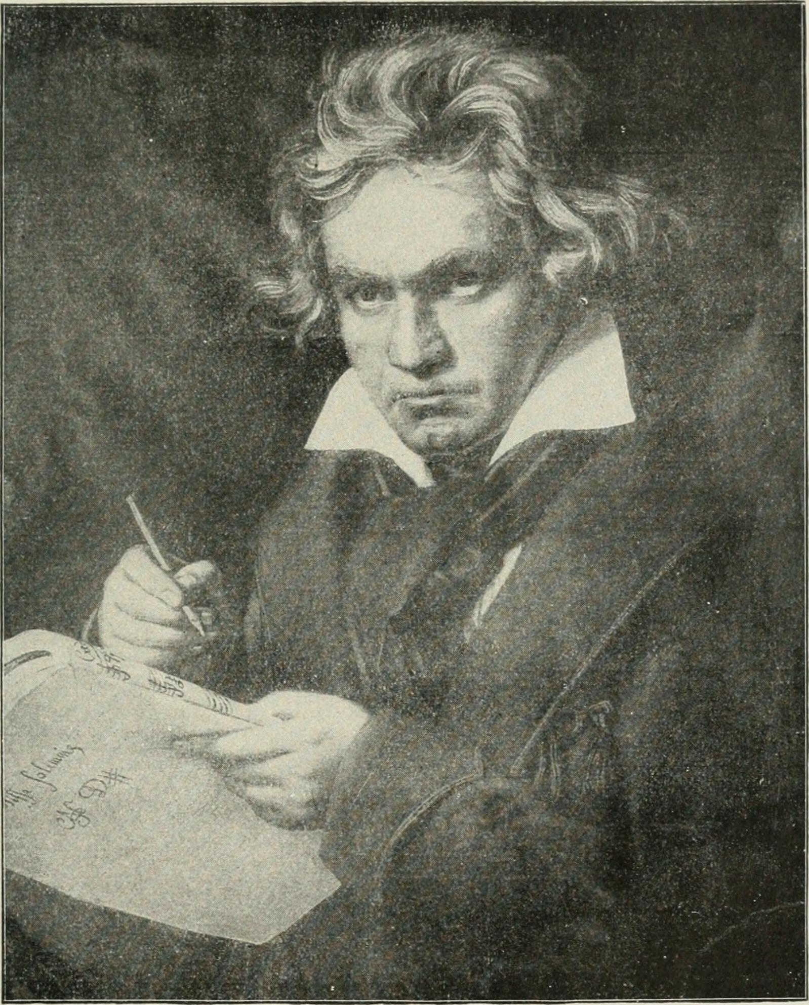 Retrato de Ludwig van Beethoven por Joseph Karl Stieler