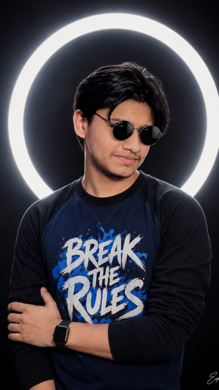 Break The Rules Instagram DP Portrait