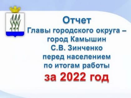 Отчет Главы городского округа - город Камышин перед населением