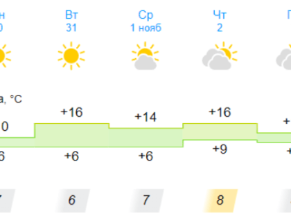 Ноябрь встретит волжан с теплом: прогноз погоды на неделю