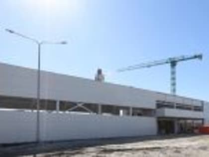 В строящемся Центре спортивных единоборств завершено устройство плиты перекрытия второго этажа