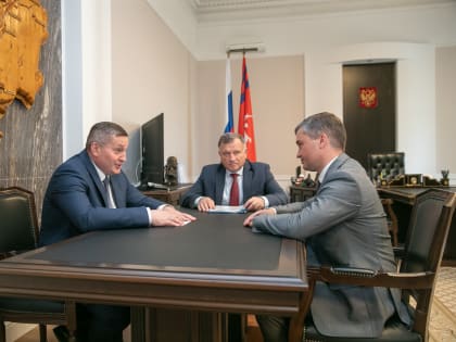 В Волгограде Андрей Бочаров встретился с вице-президентом Ростелекома Сергеем Мордасовым