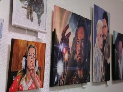 Камышинская художница пишет портреты киногероев и приглашает на оригинальную выставку