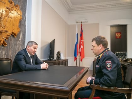 Бочаров провел рабочую встречу с начальником Волгоградской академии МВД