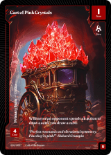 Cart of Pink Crystals