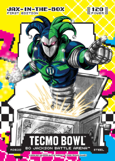 2026 Bo Jackson Battle Arena Jax-In-the-Box (Jaxon Smith-njigba) Steel 80's 8-bit Rad Battlefoil #R620