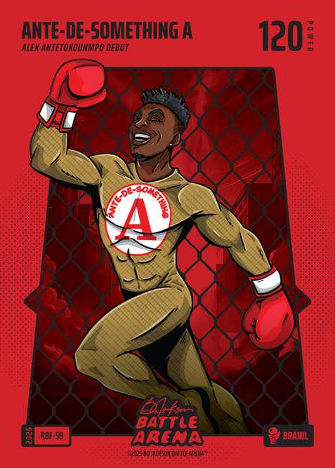 2026 Bo Jackson Battle Arena Ante-de-something A (Alex Antetokounmpo) Brawl Red Battlefoil #RBF-59
