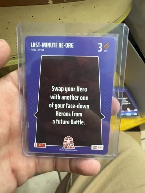Last-Minute Re-Org